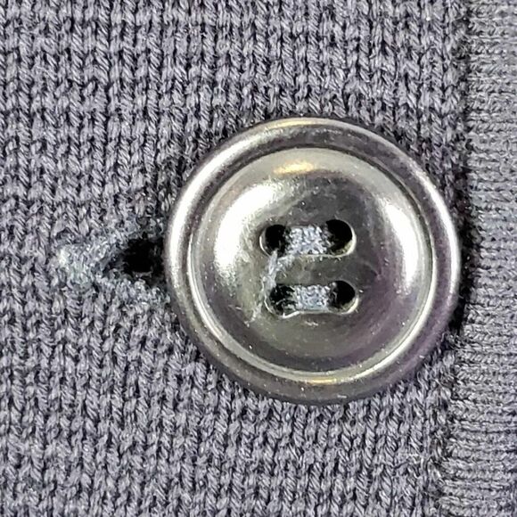 Talbots Blazer Women’s Size LP Large Petite Jacket Navy Blue Stretch Knit - Picture 4 of 7